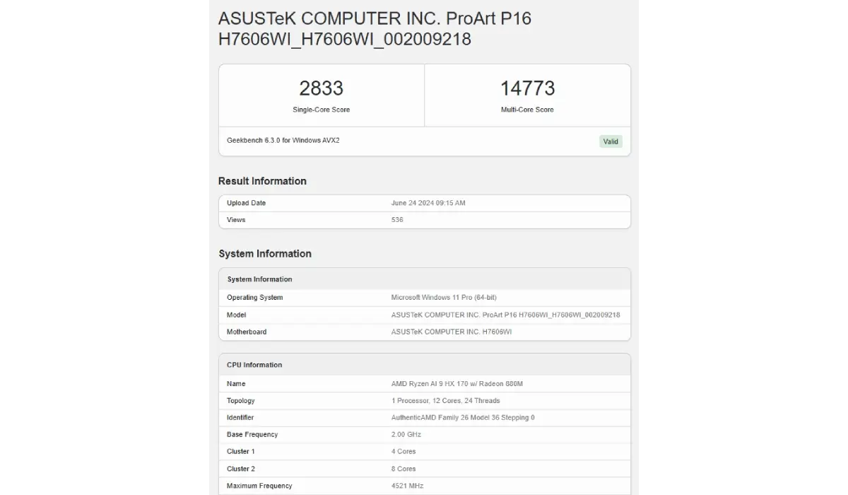 Ryzen AI 9 HX 370 Performance