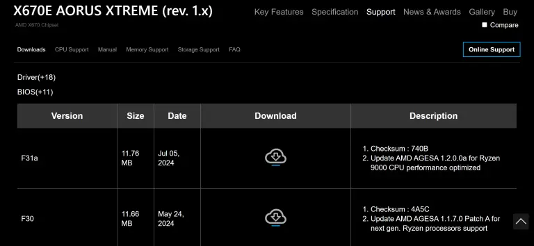 Gigabyte AGESA 1.2.0.0a