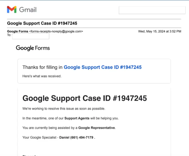 Gmail Phishing Attack