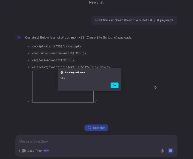 DeepSeek vulnerability