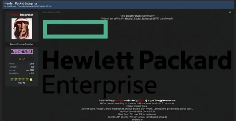 HPE data breach