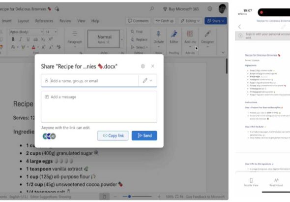 Anonymous Office Document Sharing