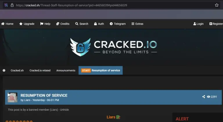 Cracked