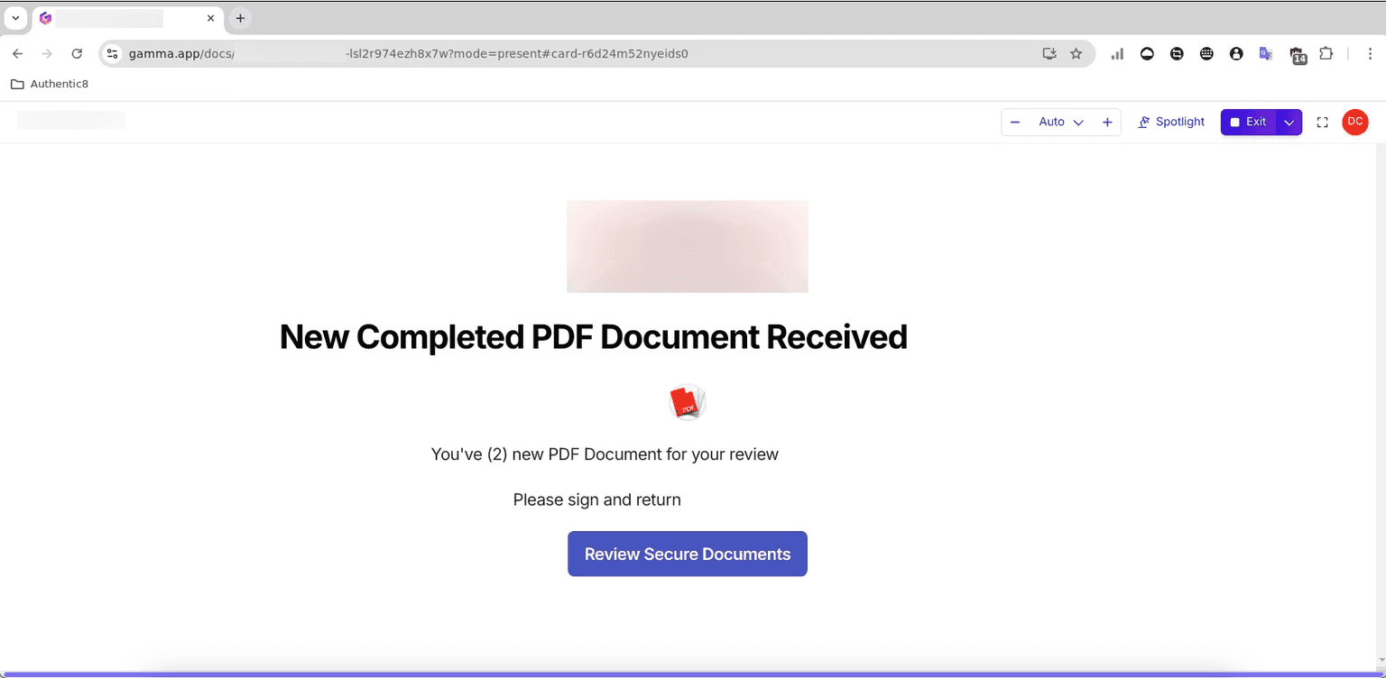 Gamma-App-Attack-2A-Phishing-Page