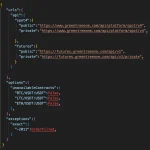 The JSON settings downloaded by the malicious package