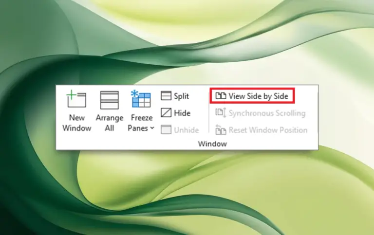 Excel, Side-by-Side View
