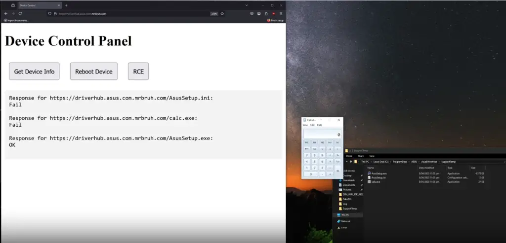ASUS vulnerability