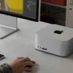 Apple Mac Studio M5 Ultra desktop with redesigned thermal module for on-device AI