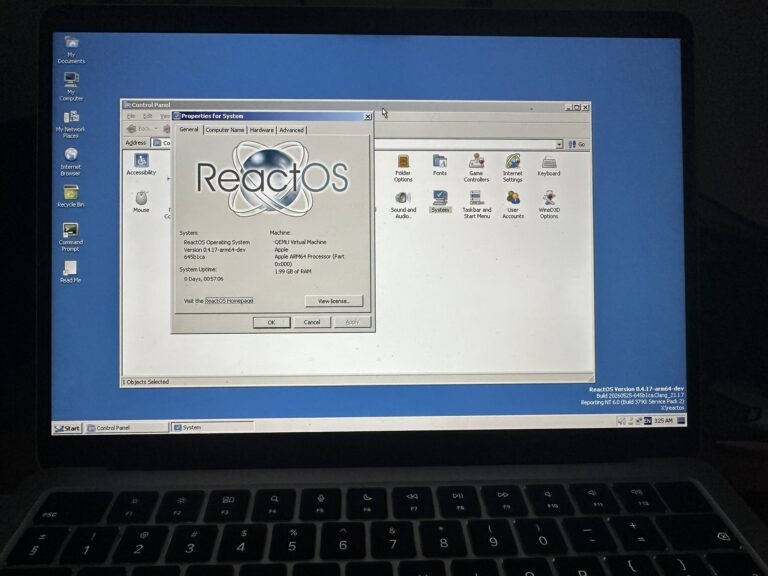 ReactOS ARM64 port