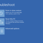 Windows 11 system restore point-in-time recovery interface