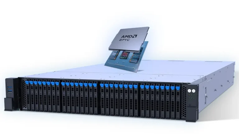 ASUS AMD EPYC 9006 server rack with PCIe 6.0 all-flash storage architecture