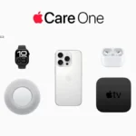 AppleCare One multi-device subscription warranty expanding to the UK, France, Germany, and Australia covering up to three Apple devices including older hardware