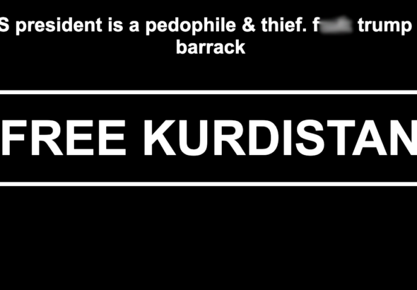 US Army subdomains hacked with pro-Kurdish slogans on 404 error pages