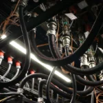NVIDIA Rubin liquid cooling system circulating 45°C warm water through AI data center cold plates