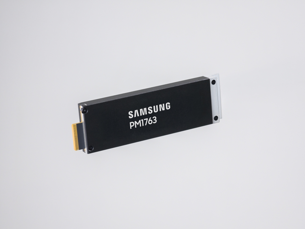 Samsung PM1763 PCIe 6.0 enterprise SSD in E1.S form factor for AI data center workloads