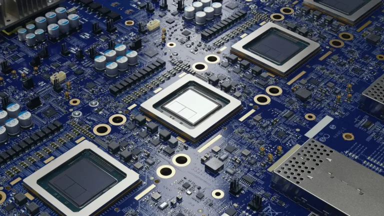 Google TPU v10 chip architecture alongside an AMD logo, showcasing the shift in custom AI hardware