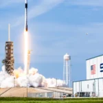 SpaceX Q2 earnings report visualization showing revenue breakdown across Starlink and AI