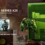 Xbox 25th Anniversary Series X translucent green console disc to digital