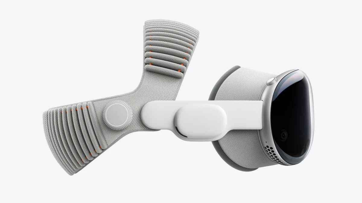 Apple Vision Pro headset alongside abandoned N107 and N109 prototypes