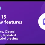 A conceptual illustration of C# programming code featuring the new union types structure introduced in version 15