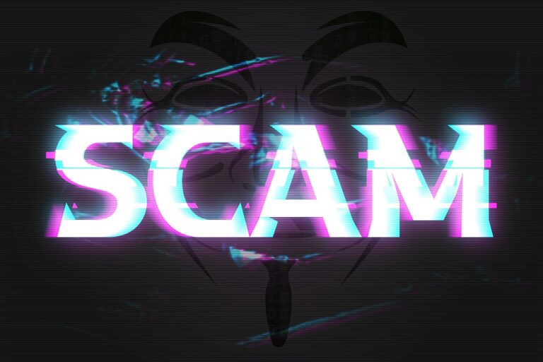 AI voice cloning scam visualization and banking security conceptual art