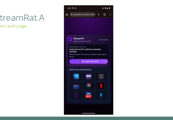 StreamRat Android banking trojan spread through Meta and TikTok streaming ads