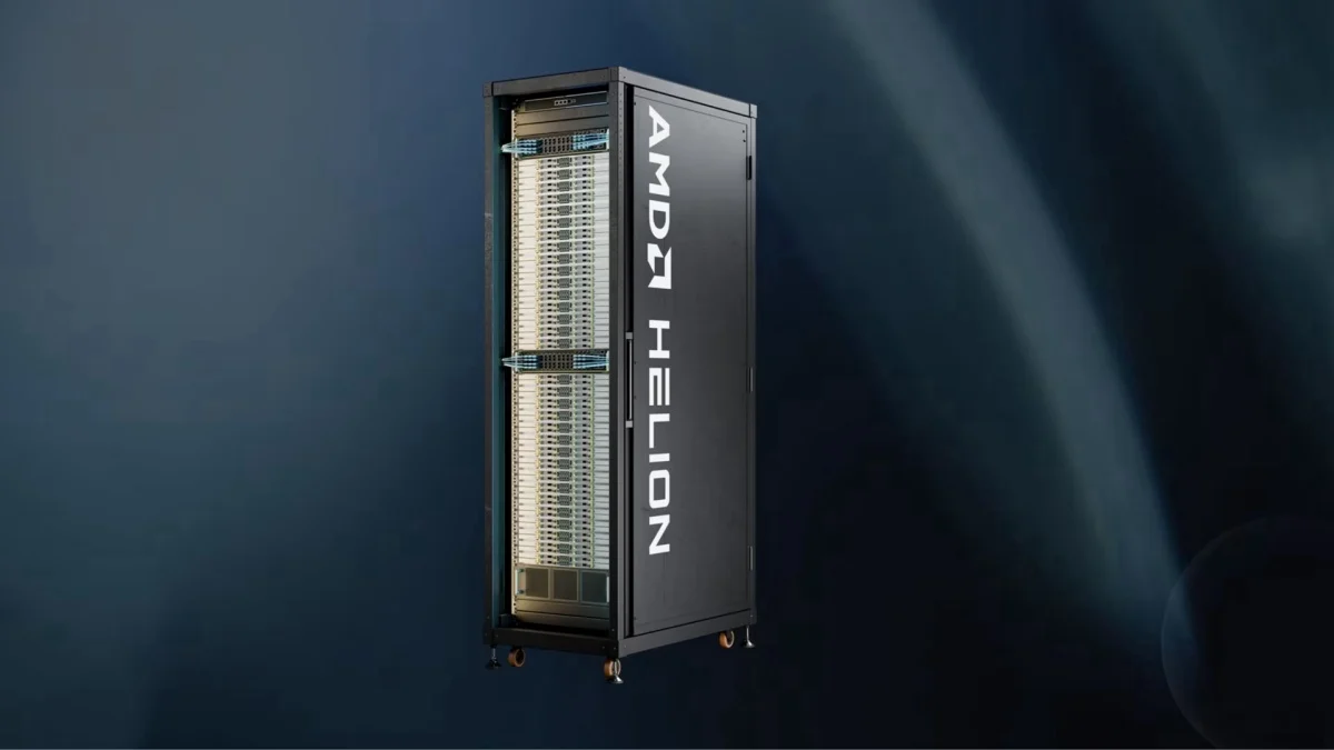 AMD Helion agentic AI rack infrastructure and AMD EPYC processors